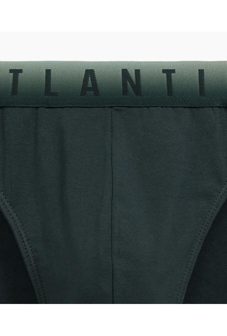 Набор трусов-брифов мужских Atlantic 3MP-173 средней посадки хлопковых 3 шт. M Каберне/Черный/Изумрудный (2403322075) - фото 6