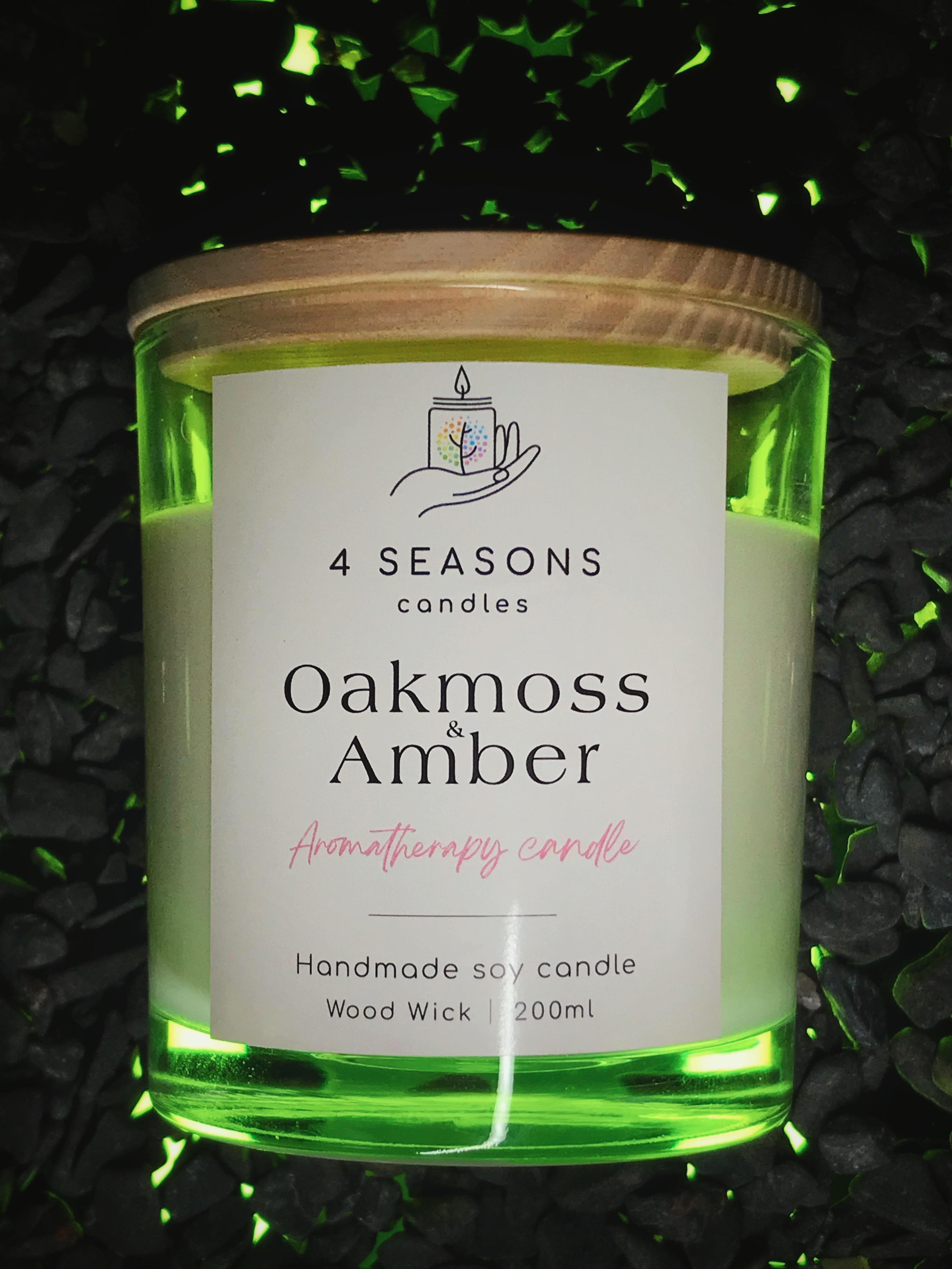 Аромасвечка 4 Seasons Candles Мох и Амбра соевый воск 200 мл - фото 3