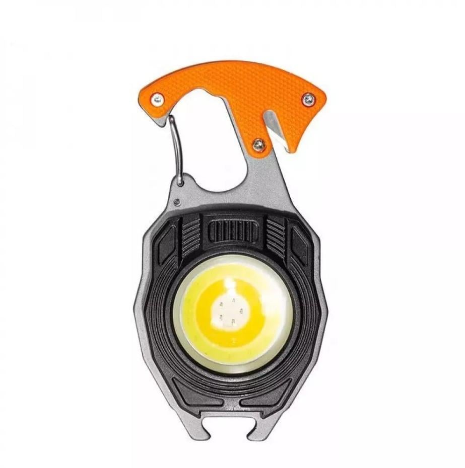 Фонарь аккумуляторный LED с Type-C 7 режимов/прикуриватель/карабин/нож/магнит/отвертка (W5147)