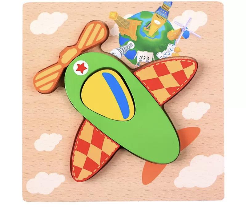 Пазл дерев'яний Літак 15х15 см (197) Пазл дерев'яний Літак 15х15 см (197)