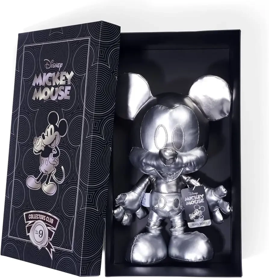 Мягкая игрушка коллекционная Disney Mickey Mouse Simba Collectors Club №9 Silver Edition 30 см Серебристый (SKU-260)
