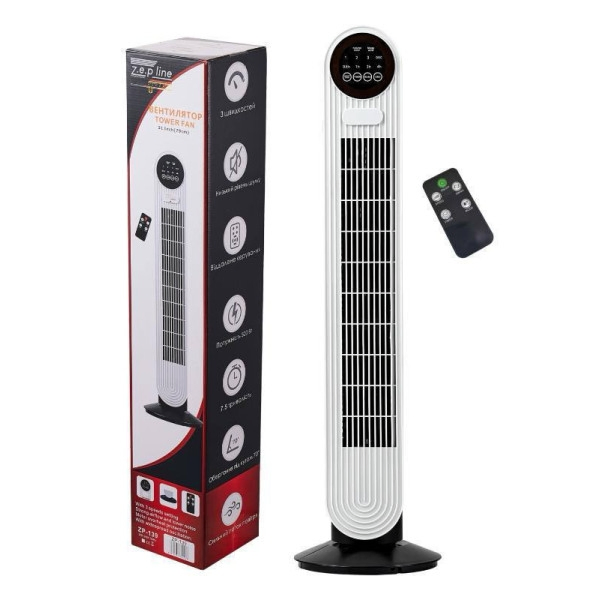 Напольный вентилятор колонный ZepLine ZP-139 500 Вт с пультом дистанционного управления/таймером (ML-04411)