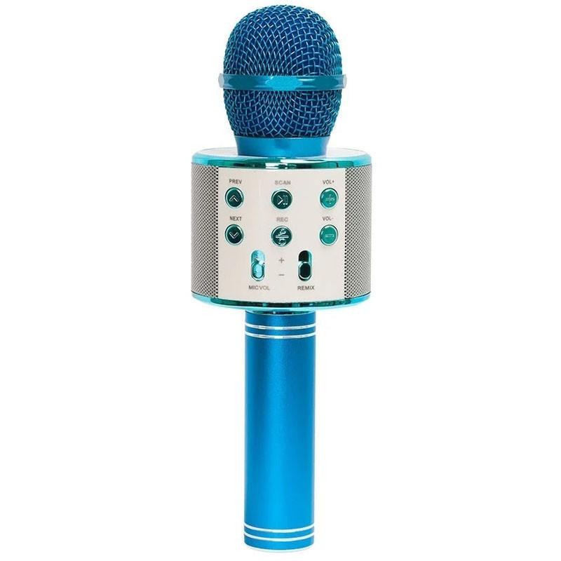 Микрофон-колонка универсальный WS858 Blue (00000066404_1)