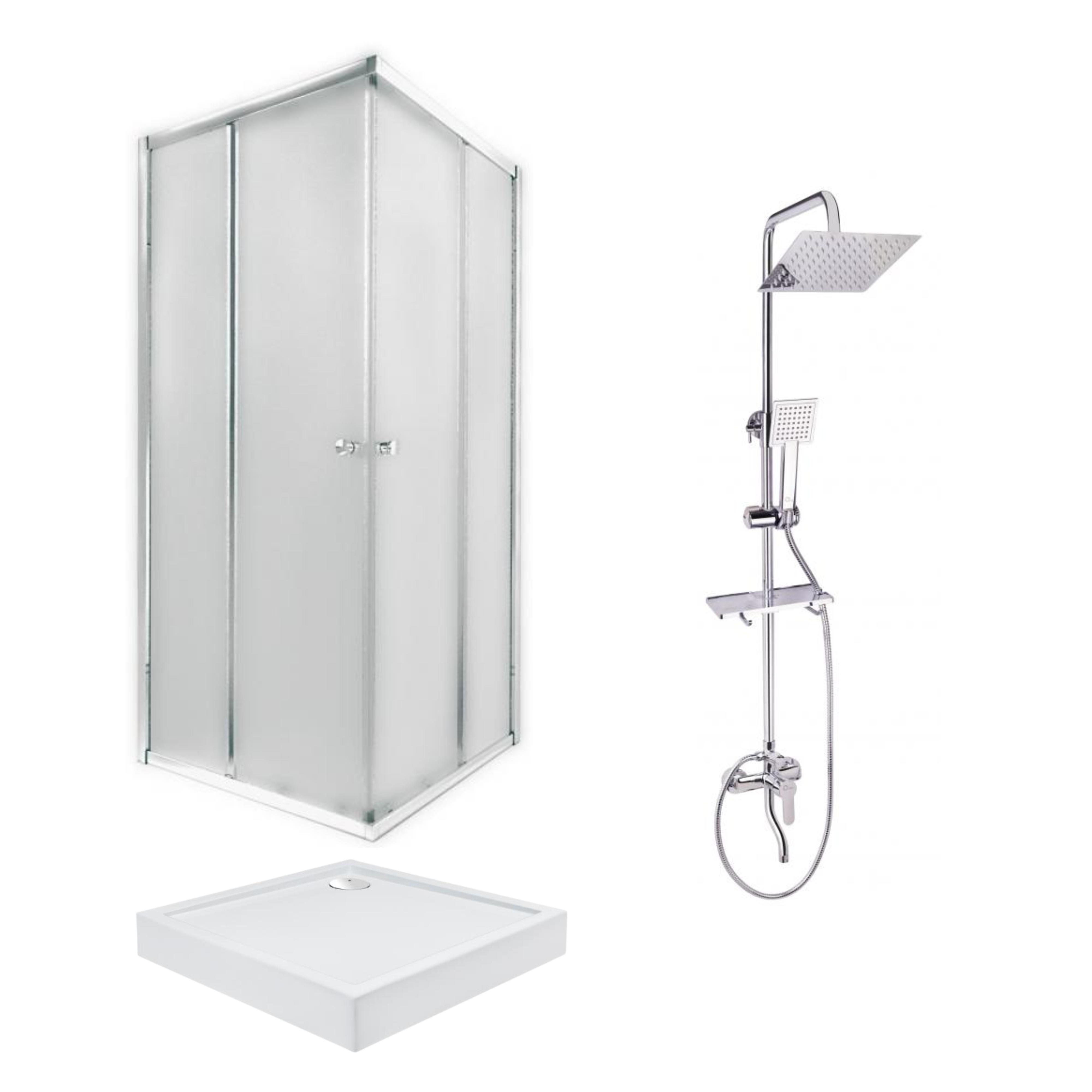 Душевая кабина QTap 90x90 см/Поддон/Душевая панель (SD00050968)