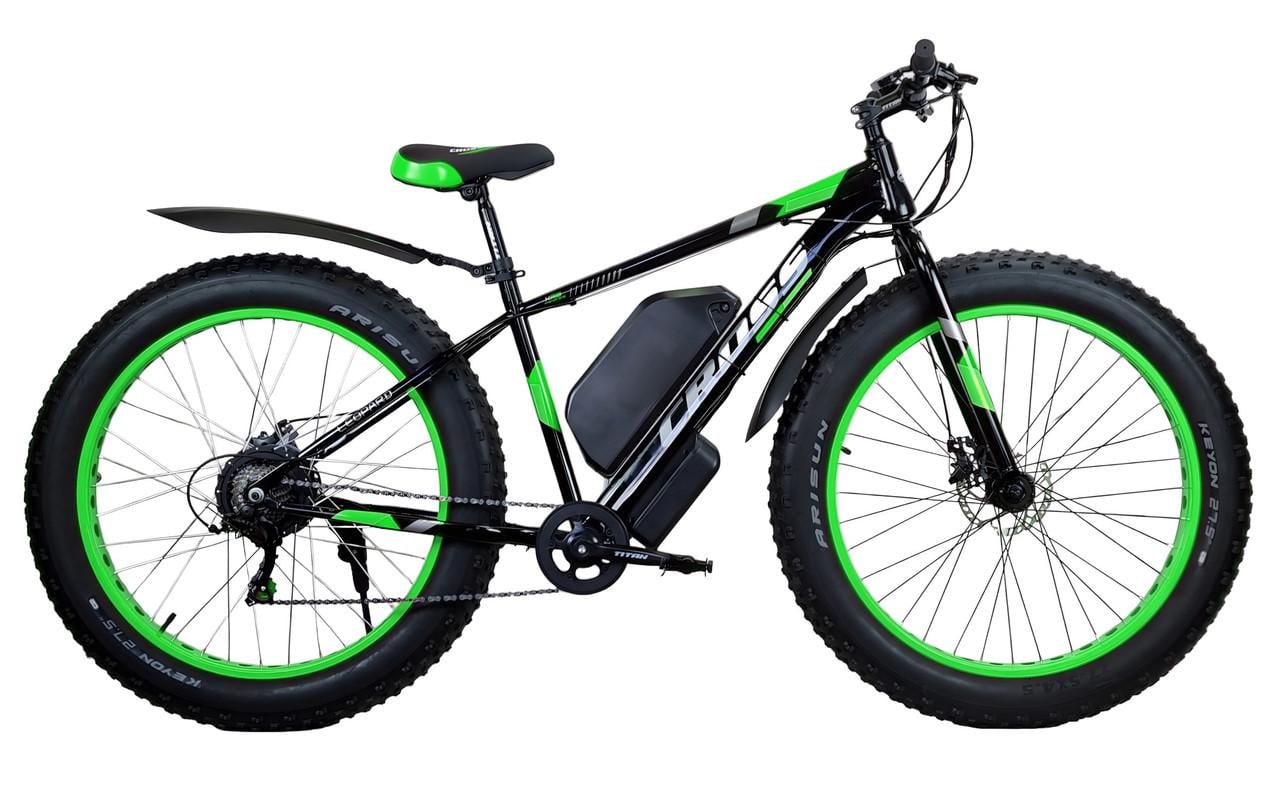 Электровелосипед Cross Leopard 27.5х4.5" 48 В 1000 Вт 24 А/ч Электровелосипед Cross Leopard 27.5х4.5" 48 В 1000 Вт 24 А/ч