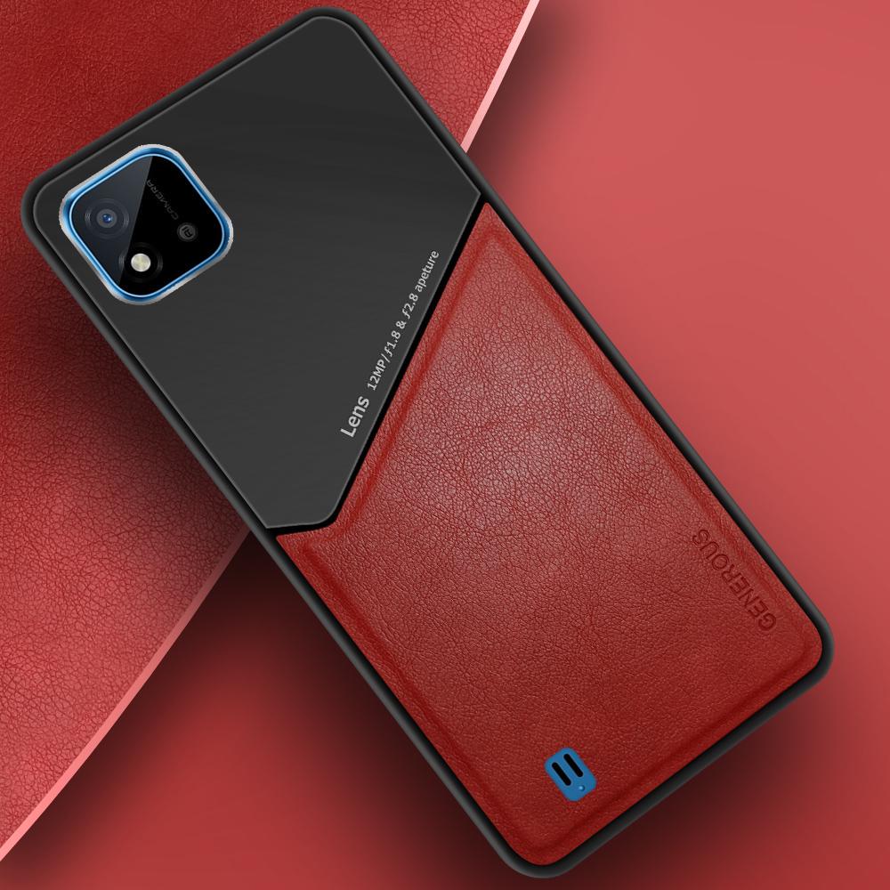 Комбинированный чехол Generous на Realme C11 (2021) Red (24157-2D)