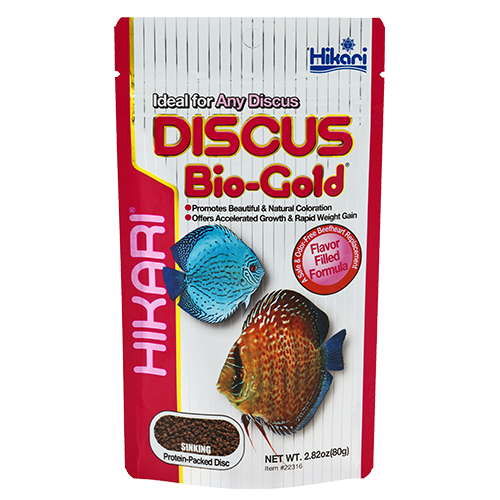 Корм сухой Hikari Tropical Discus Bio-Gold для дискусов 6-15 см/в гранулах ~1-1,5 мм /80 г тонущий (22316)