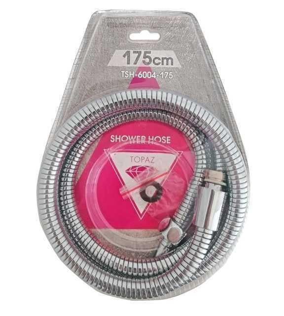 Шланг для душу в металевому обплетені TOPAZ TSH-6004 000014258 1750 мм Хром (110433)