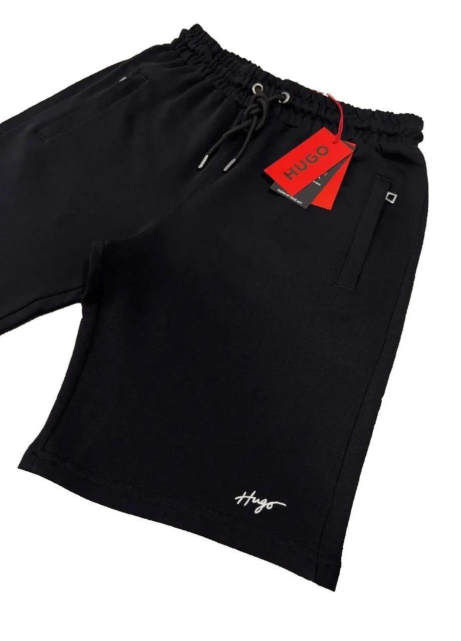 Шорты мужские Hugo Boss Handwritten Logo HB-5048 XL Black - фото 2 Шорты мужские Hugo Boss Handwritten Logo HB-5048 XL Black - фото 2
