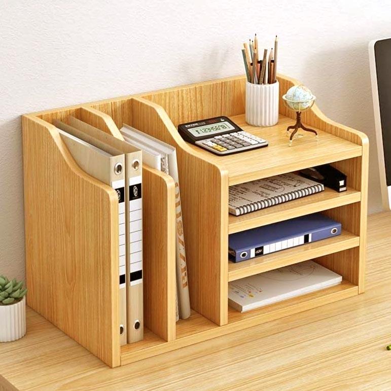 Полка книжная настольная из дерева Солион Карри (КПА-033203)