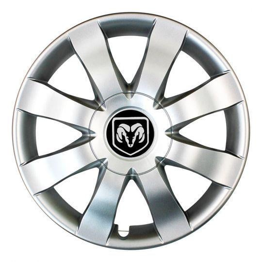 Автомобильные колпаки SKS 323 R15 с логотипом Dodge 4 шт. Серебристый