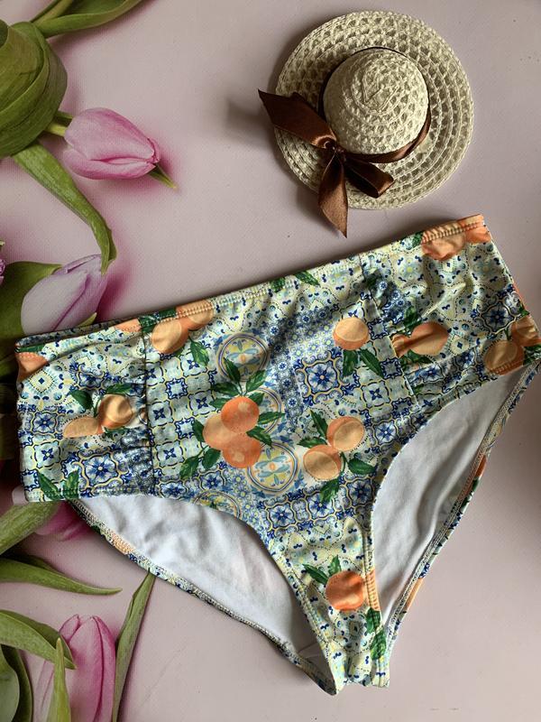 Купальні трусики PRIMARK 182205 Апельсини р. 48 Білий