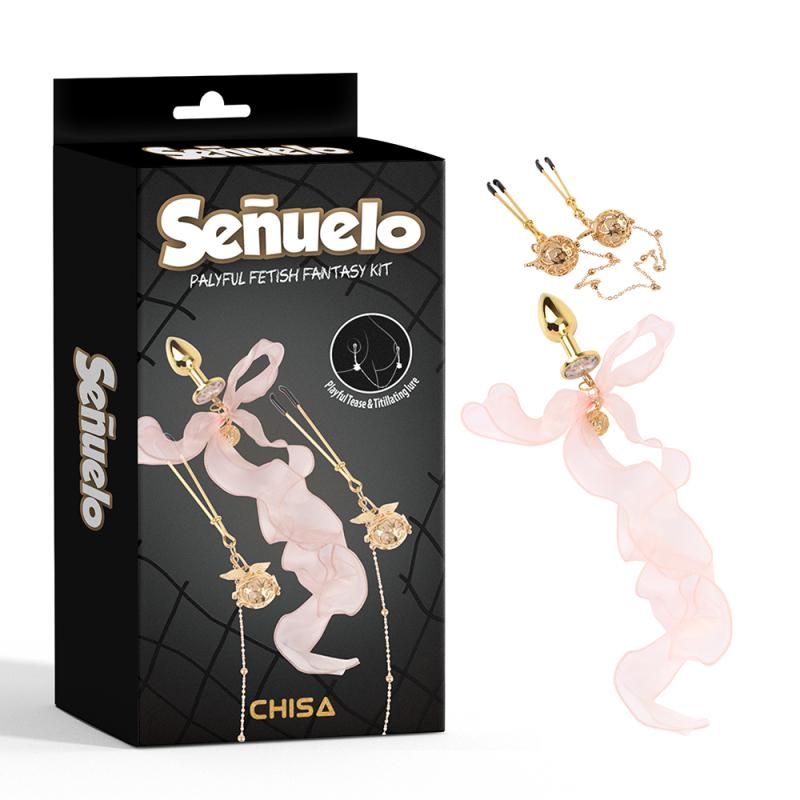 Зажимы для сосков и анальная пробка Senuelo Palyful Fetish Fantasy Kit (1000061901)