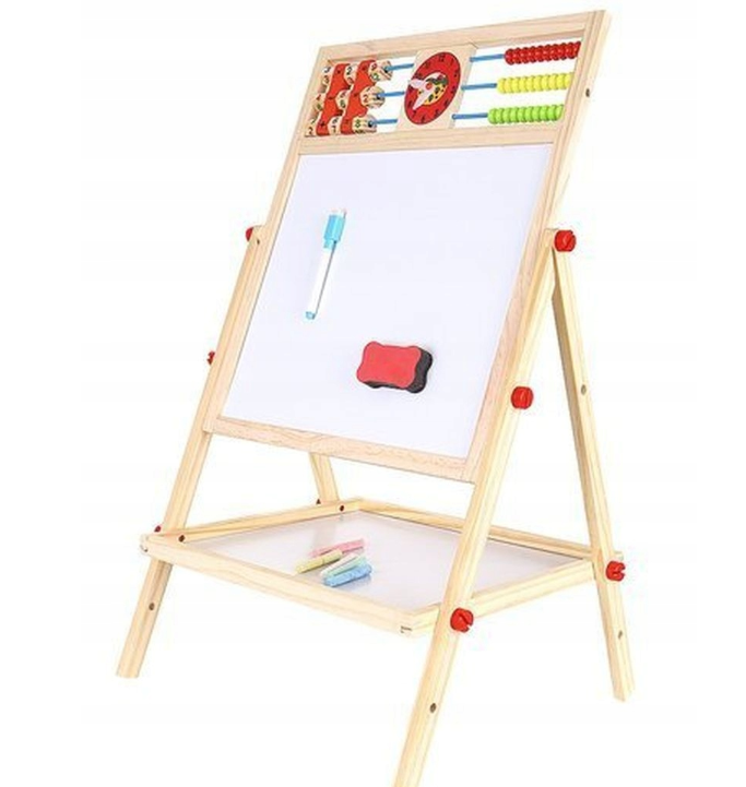 Магнитная доска Монтессори 8в1 деревянная вращающаяся (100800) Магнитная доска Монтессори 8в1 деревянная вращающаяся (100800)