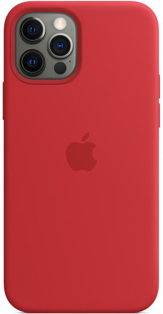 Силиконовый чехол-накладка Apple Silicone Case with MagSafe for iPhone 12 Pro Max, Product Red 1:1