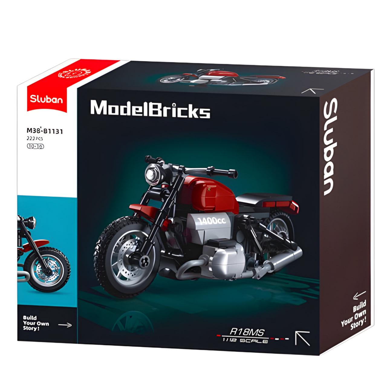 Конструктор Sluban Мотоцикл 222 детали 1:12 (M38-B1131) - фото 2