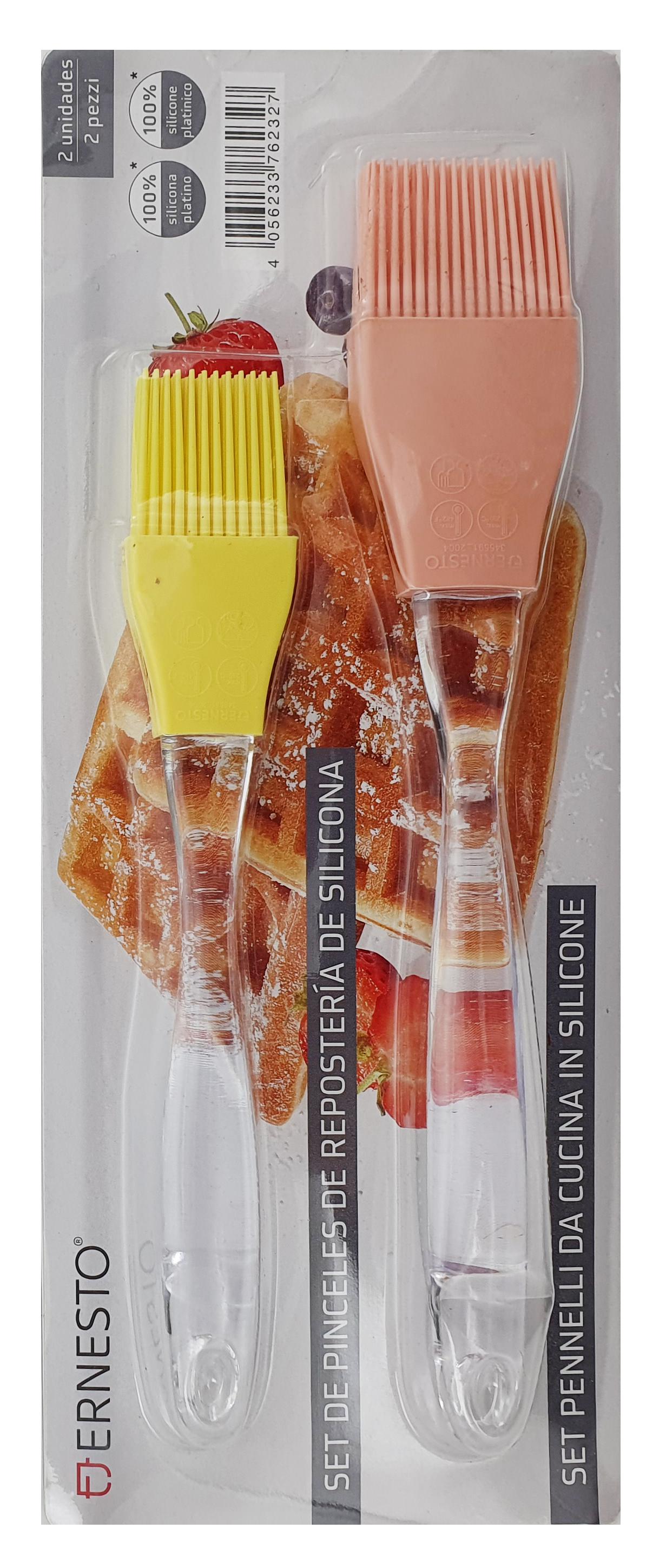 Набір кулінарних пензлів ERNESTO силіконових 2 шт. (E1-00417) - фото 6 Набір кулінарних пензлів ERNESTO силіконових 2 шт. (E1-00417) - фото 6