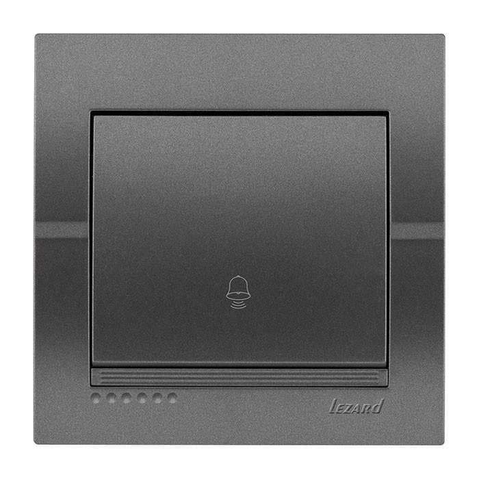 Кнопка звонка Lezard Deriy Графитовый (00000012343)