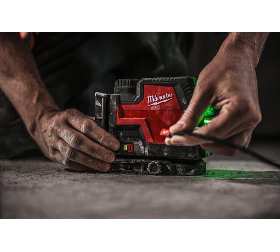 Аккумуляторный линейно-точечный лазерный нивелир Milwaukee M12 CLLP-0C (4933478101) - фото 4