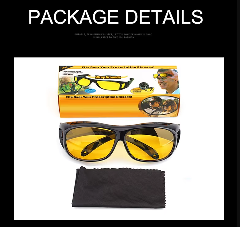 Очки для вождения антиблик Черный - фото 4 Очки для вождения антиблик Черный - фото 4