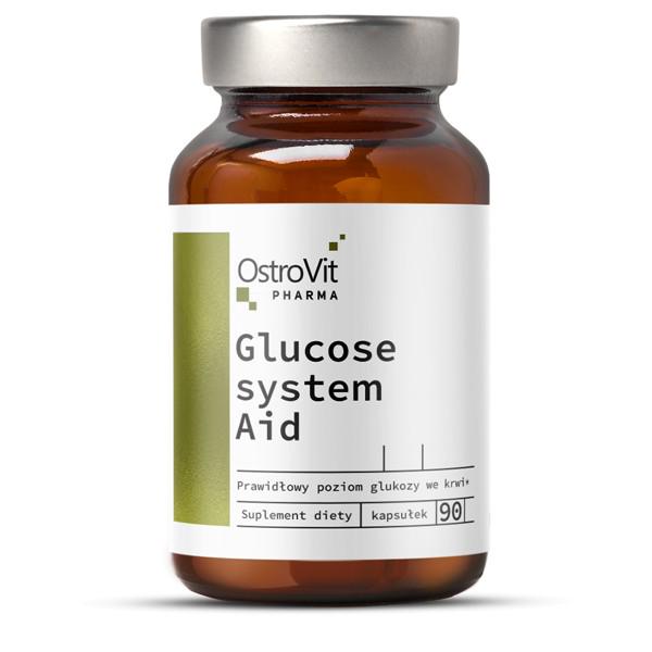 Натуральная добавка OstroVit Glucose system Aid 90 капсул