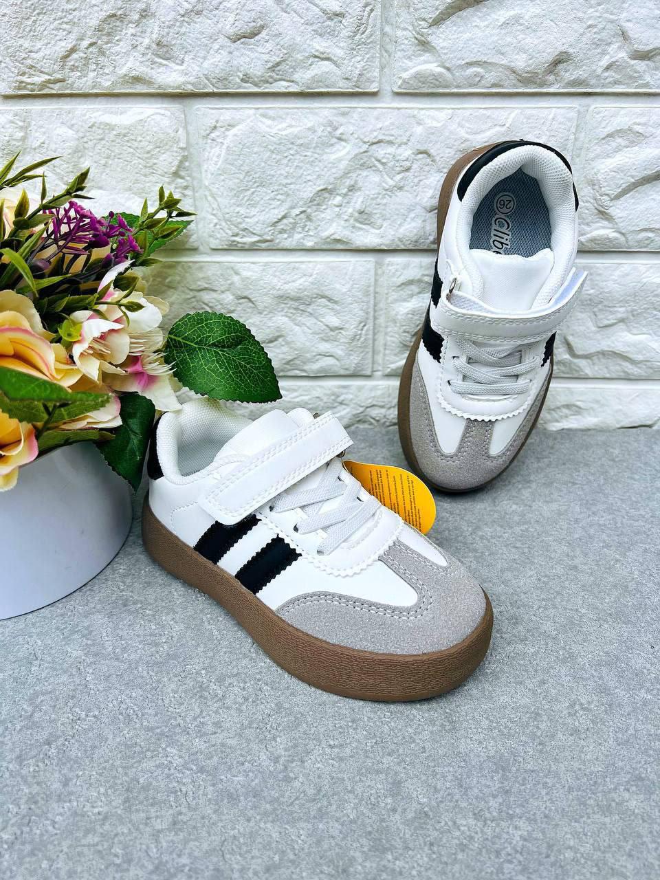 Кросівки для хлопчика Clibee 1652 р. 35 22,5 см Біло-сірий (1652-3)