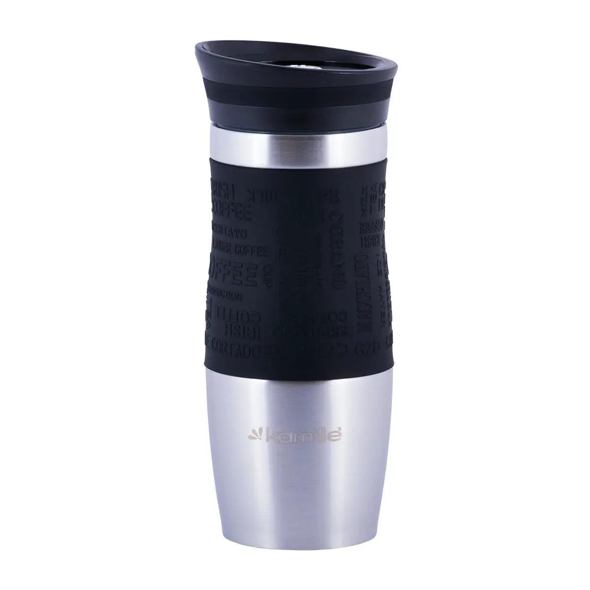 Термокружка Kamille KM-2069-BK 380 мл Черный (105365)