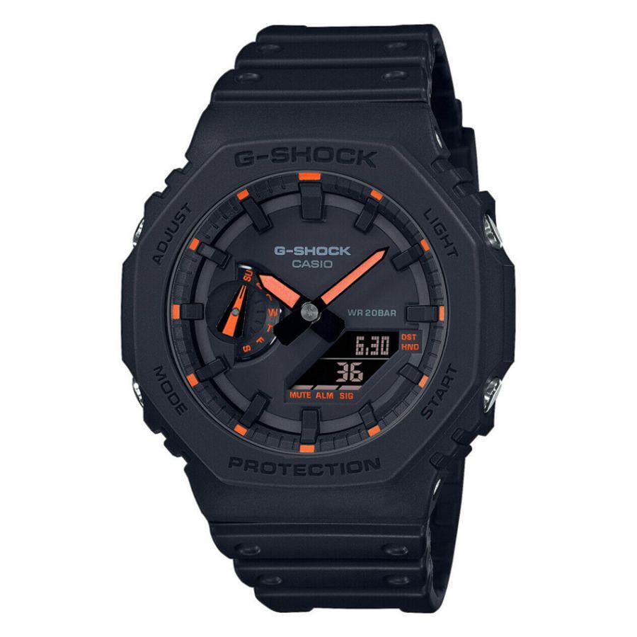 Наручные часы мужские Casio G-Shock GA-2100-1A4 ударопрочные с карбоновым корпусом/водозащитой 200 м/подсветкой Черный (3048976918)