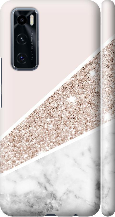 Чехол на Vivo V20 SE Пастельный мрамор (4342m-2128-42517)