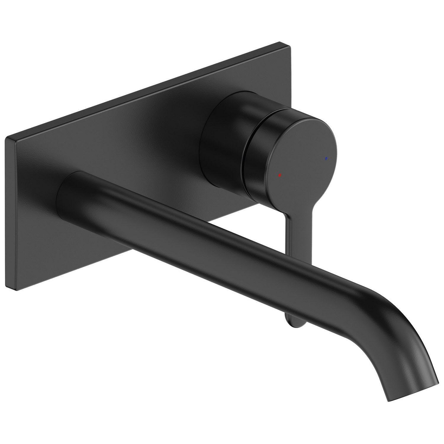 Зовнішня частина змішувача DURAVIT C.1 C11070004046 настінний одноважільний Чорний (159009)