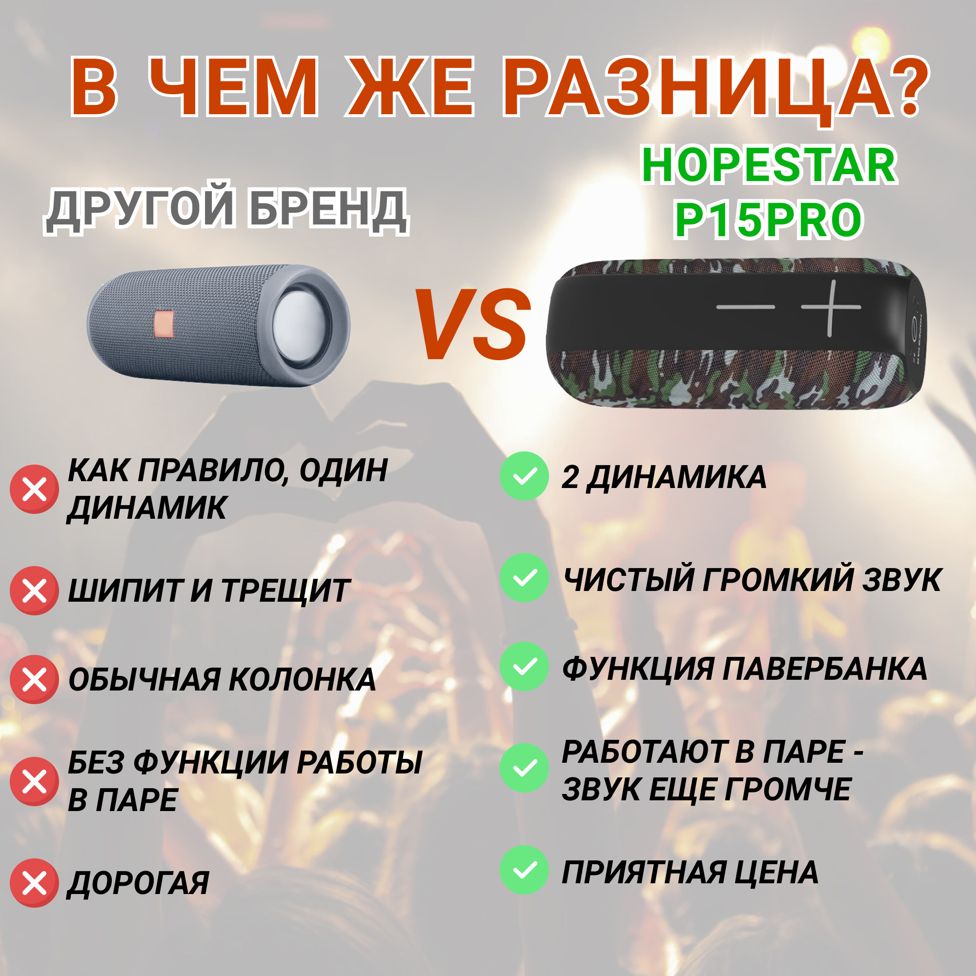 Акустическая система Hopestar P15 Pro Камуфляж - фото 12