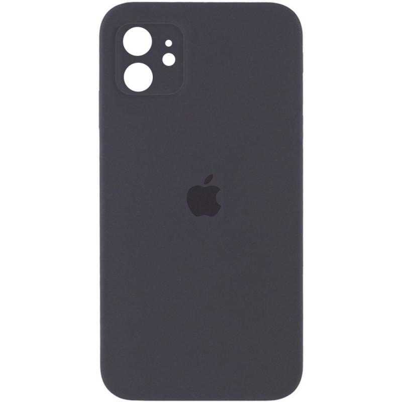 Протиударний чохол Silicone Case Square Full Camera Protective AA для Apple iPhone 11 6.1" Сірий/Dark Gray