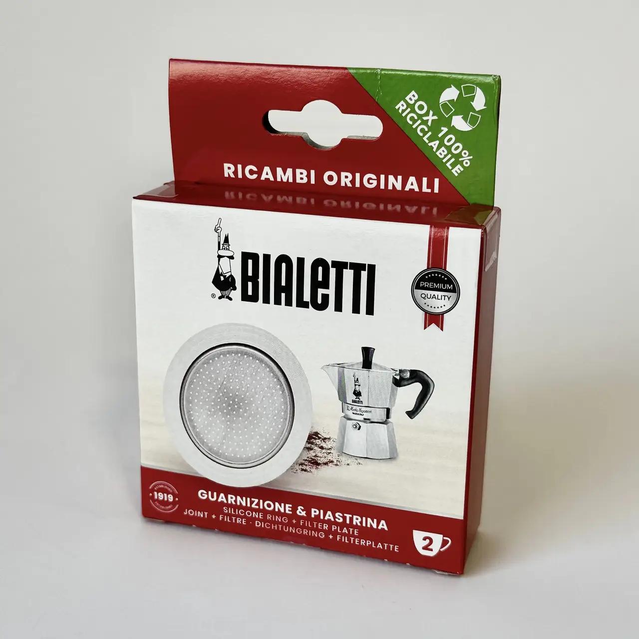 Набор для кофеварок гейзерных Bialetti уплотнитель с ситом (990800038/NP)