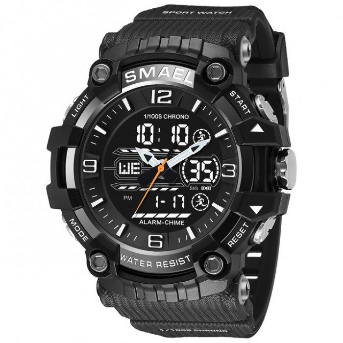 Годинник наручний чоловічий Smael Urban Black (1470)