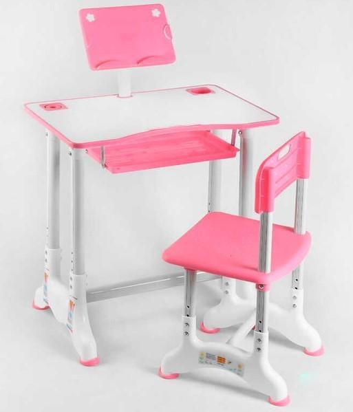 Парта шкільна та стільчик з регулюванням висоти Рожевий (2104618702) - фото 7 Парта шкільна та стільчик з регулюванням висоти Рожевий (2104618702) - фото 7