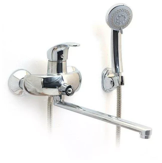 Змішувач для ванни Frap F2221 з подовженим виливом Хром