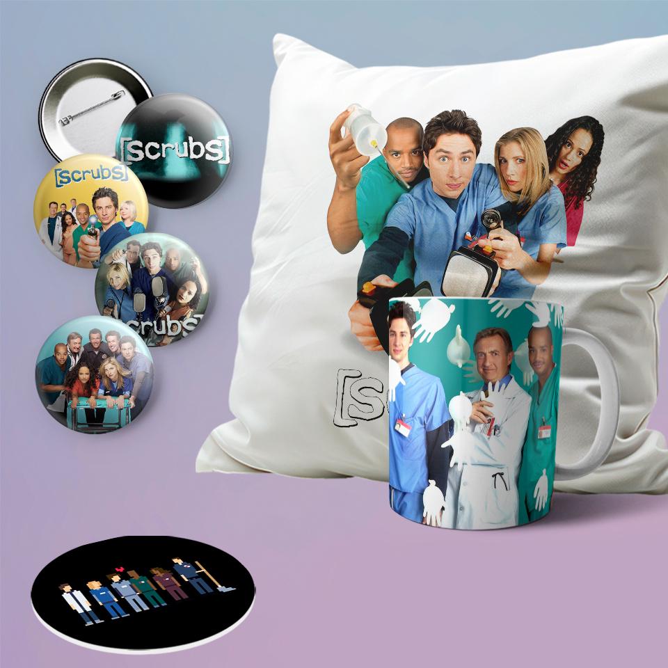 Подарочный набор бокс телешоу Клиника Scrubs (355) Подарочный набор бокс телешоу Клиника Scrubs (355)