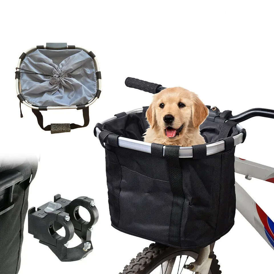 Кошик для велосипеда на кермо складаний для собак/котів - фото 2 Кошик для велосипеда на кермо складаний для собак/котів - фото 2