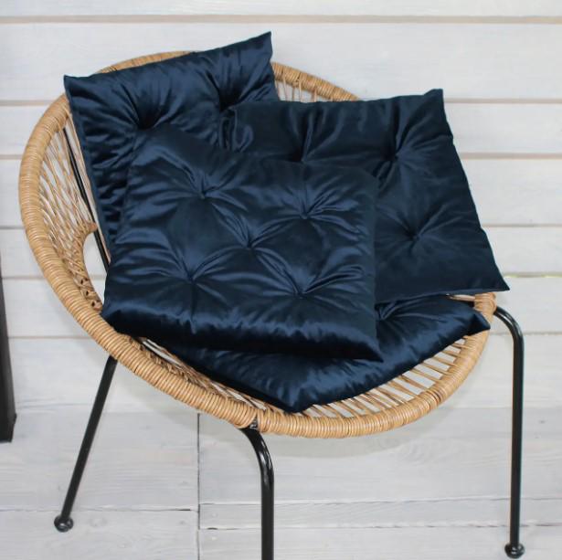 Подушка для стульев Broadway 40х40х6 см Синий (84-010) - фото 8 Подушка для стульев Broadway 40х40х6 см Синий (84-010) - фото 8