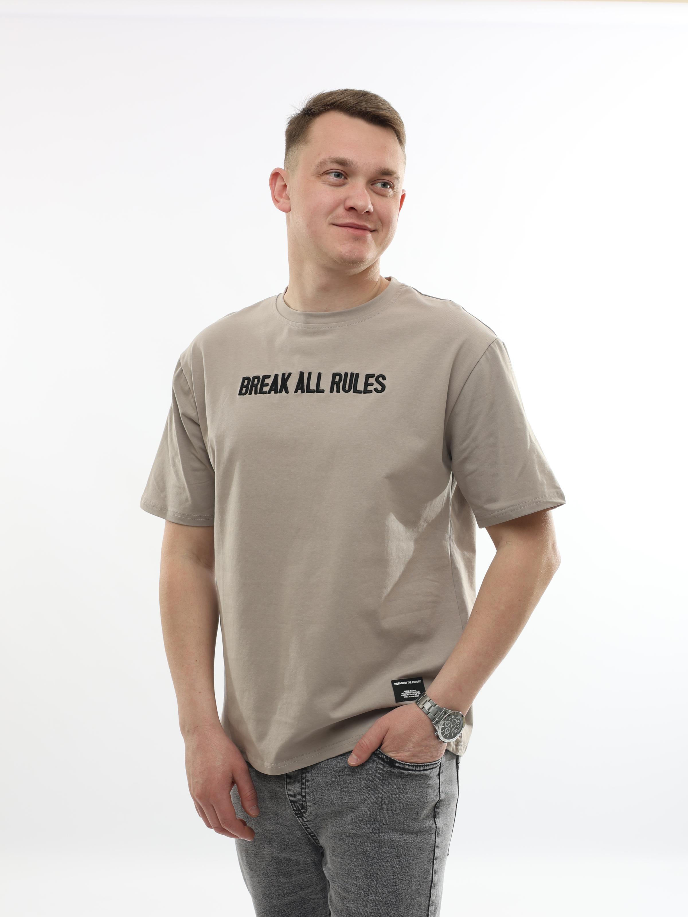 Футболка мужская CLOVER CLUB XXL Бежевый (278450-XXL)