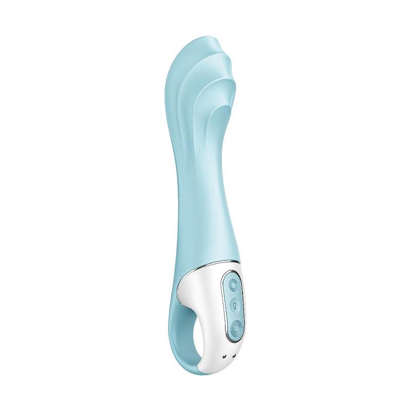 Вибратор-смарт надувной Satisfyer Air Pump Vibrator 5+ 20 см Голубой (43978)