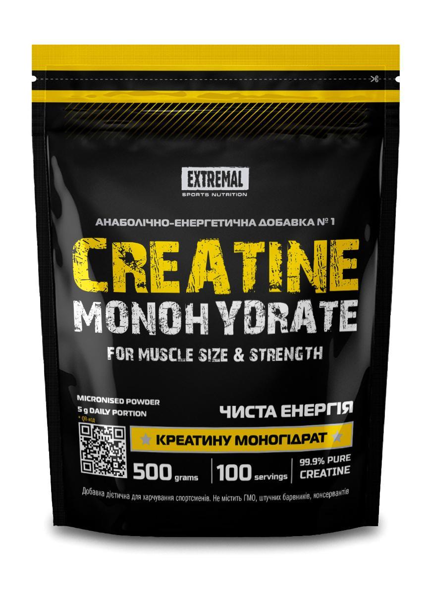 Креатин моногідрат EXTREMAL ніжна м'ята 500 г