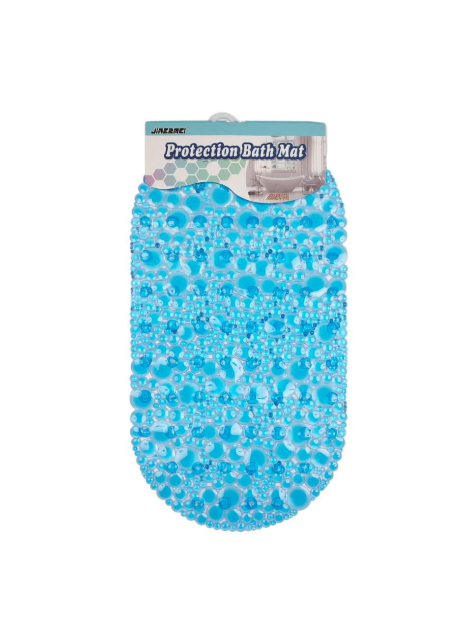 Коврик Kornel для ванной комнаты из ПВХ Голубой (KL-33)