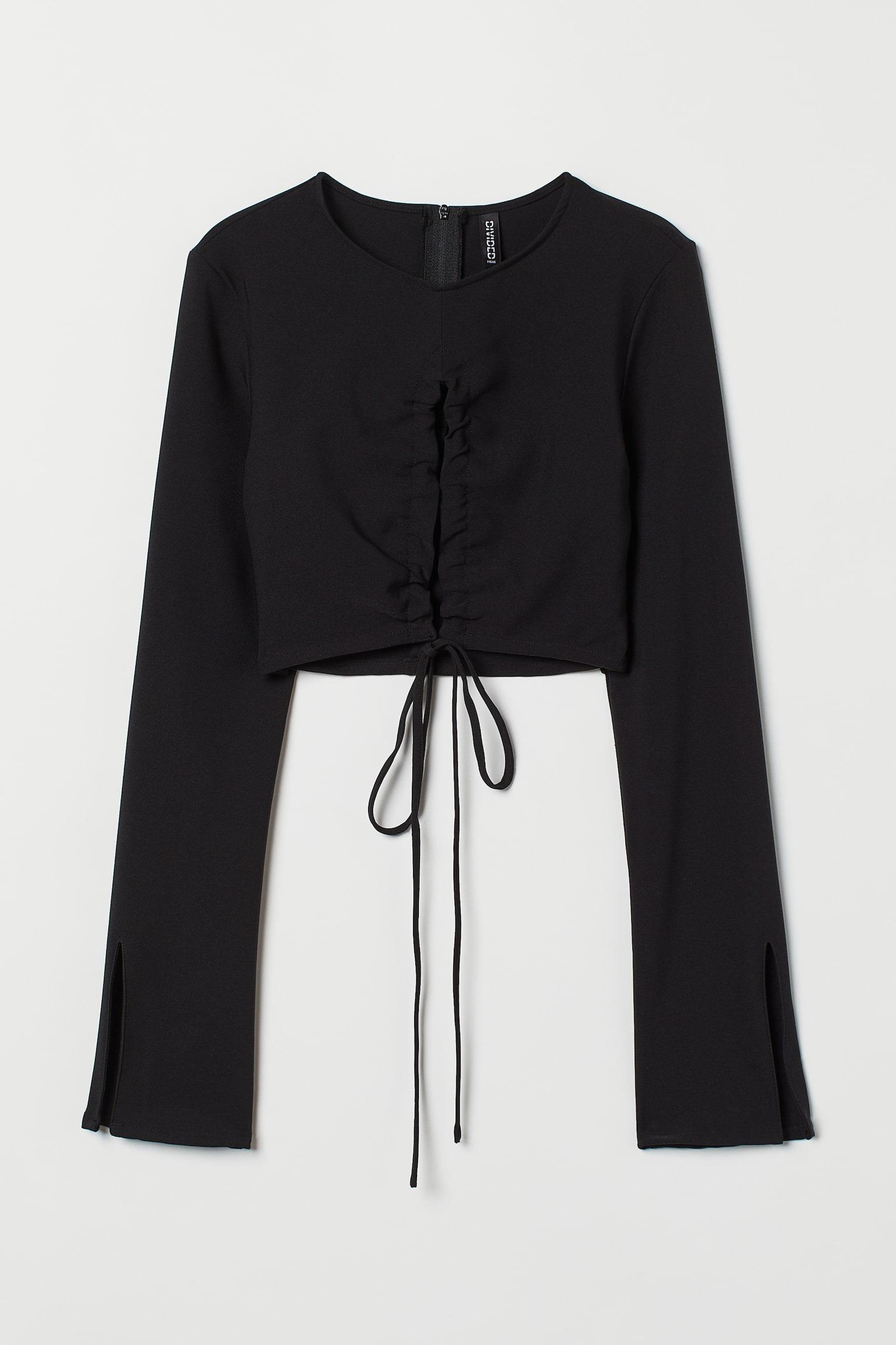 Блуза-топ H&M р. 38 Чорний (S2106996367)