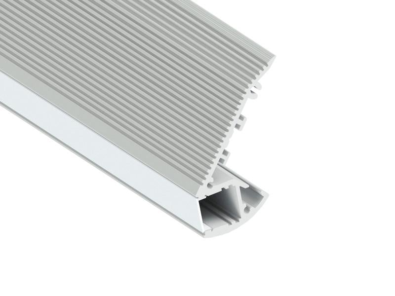 Профиль алюминиевый анодированный лестничный LEDUA АЛ-19-1 + рассеиватель для LED ленты для ступеней 2 м (3937)