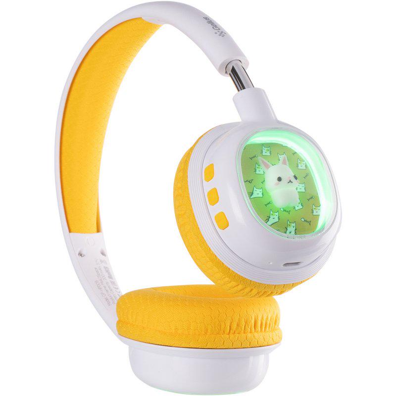 Навушники бездротові дитячі Gelius MIAOSpace GP HP-009 White/Yellow (101291) - фото 9 Навушники бездротові дитячі Gelius MIAOSpace GP HP-009 White/Yellow (101291) - фото 9