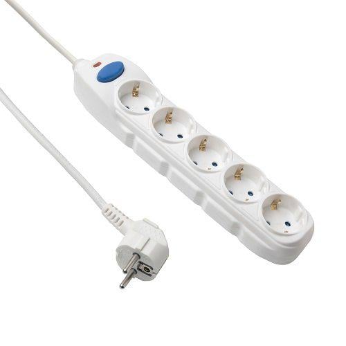 Удлинитель бытовой Electraline 3 м 3х1 мм 5 розеток (62052)