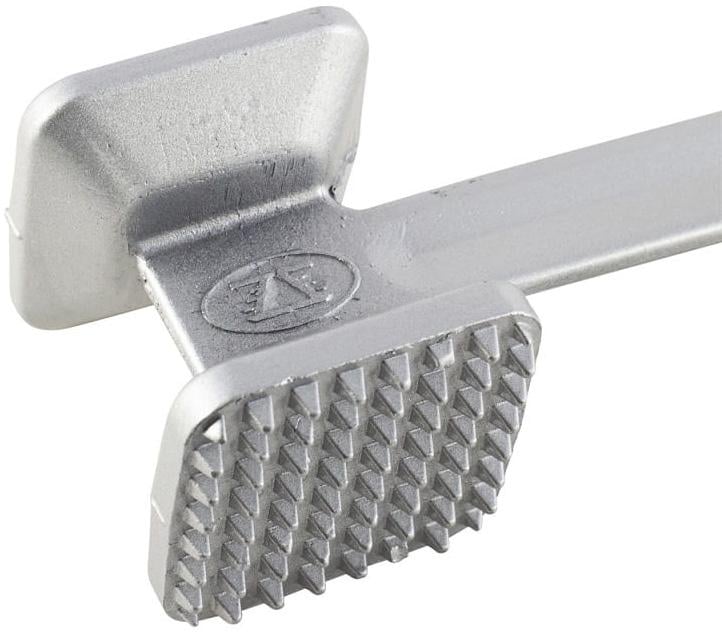 Молоток для отражения мяса Kamille двухсторонний алюминиевый 23 см - фото 2