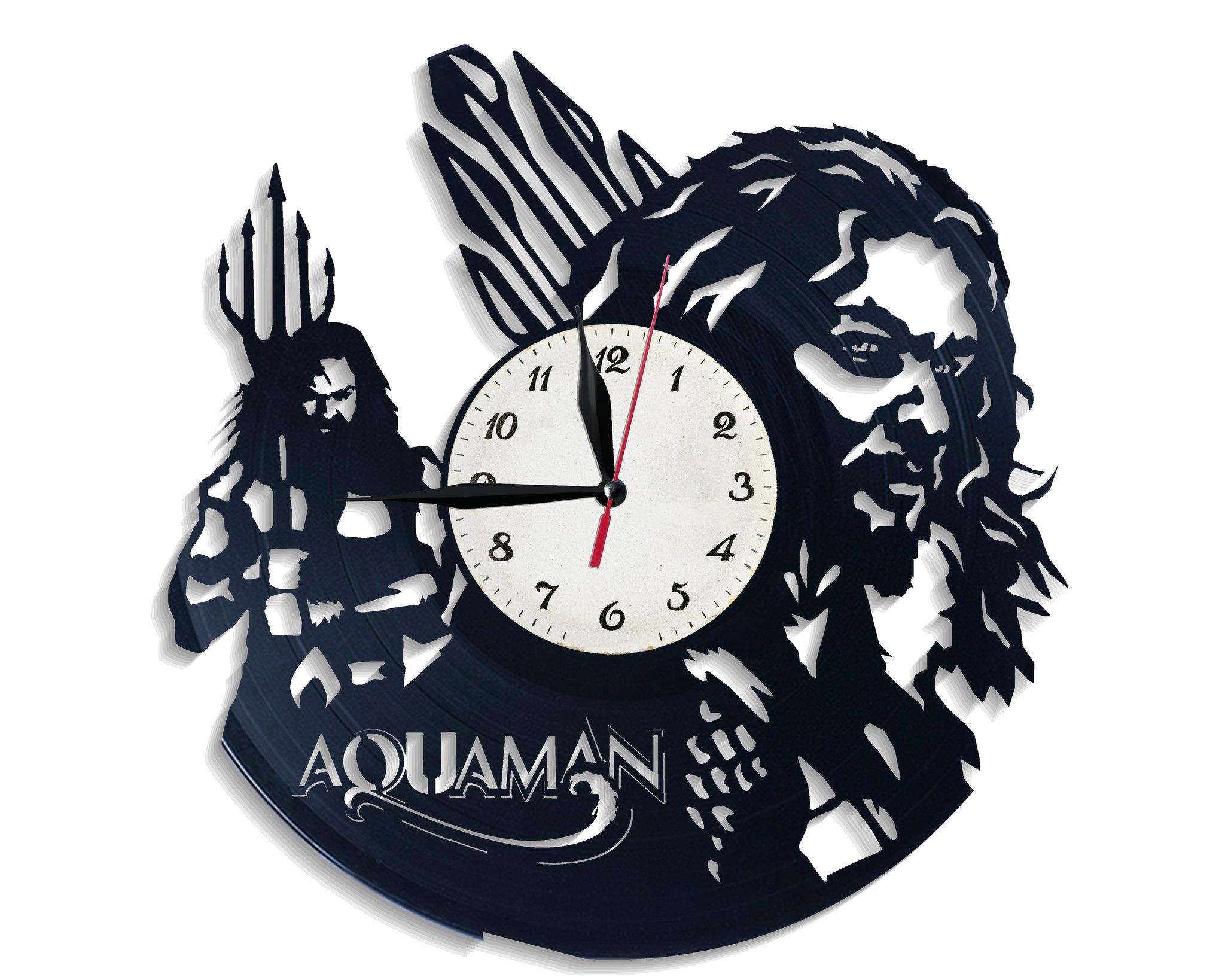 Часы настенные Аквамен 2514 из виниловой пластинки