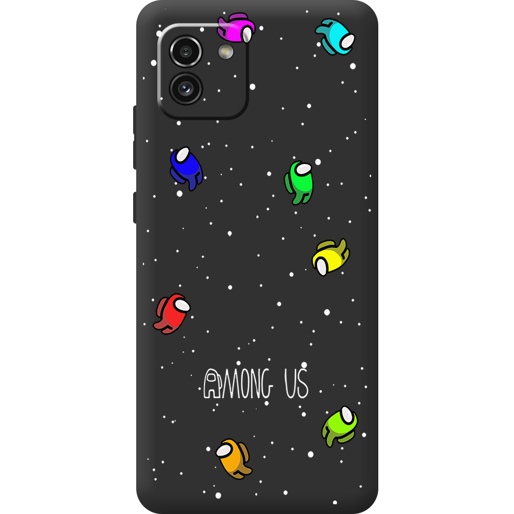 Чехол BoxFace Samsung Galaxy A03 (A035) Among Us Invisible Черный силикон (44031-bk76-44507)